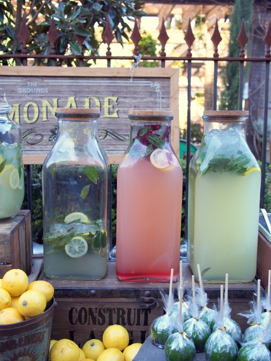 The types of lemonade on offer.
